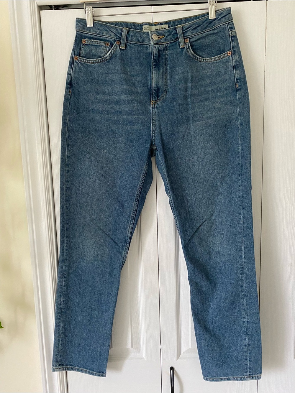 Topshop MOTO Light Blue Moto Denim Jeans Rise 12 inches Size 32